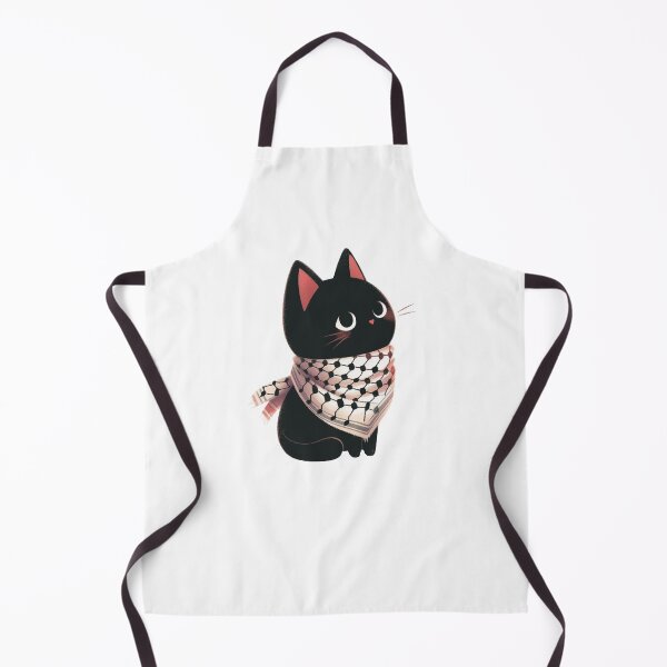 Item preview, Cute cat wearing the keffiyeh designed and sold by FreshArtFusion.