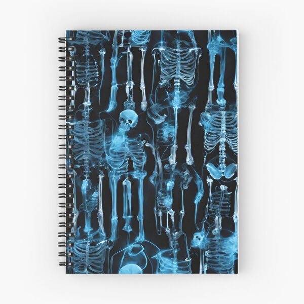 Item preview, X-ray Blue Skeleton Pattern designed and sold by Have Mercy.