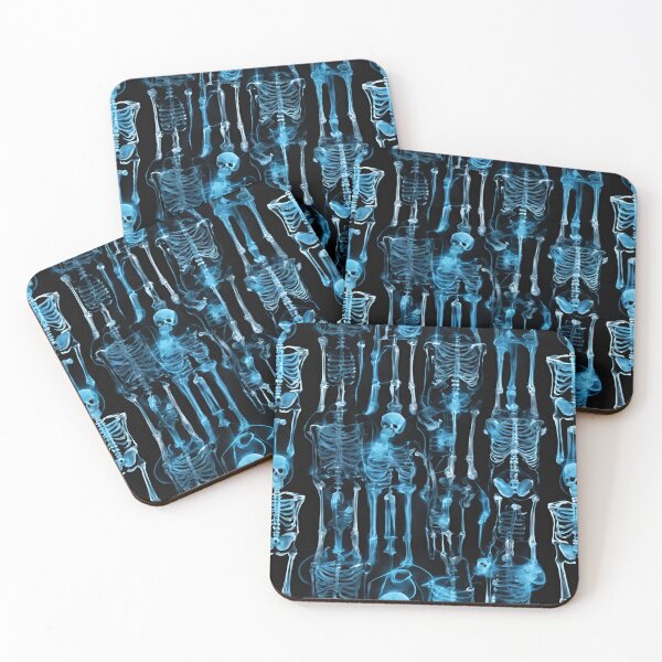 Item preview, X-ray Blue Skeleton Pattern designed and sold by Have Mercy.