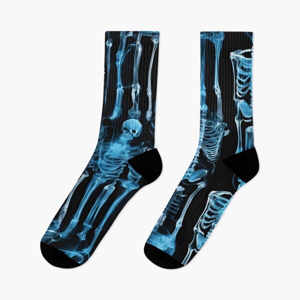 Item preview, X-ray Blue Skeleton Pattern designed and sold by Have Mercy.