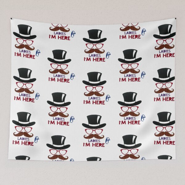 Item preview, Ladies I'm Here Dapper Baby Boy Art designed and sold by Kalli Taub Art.