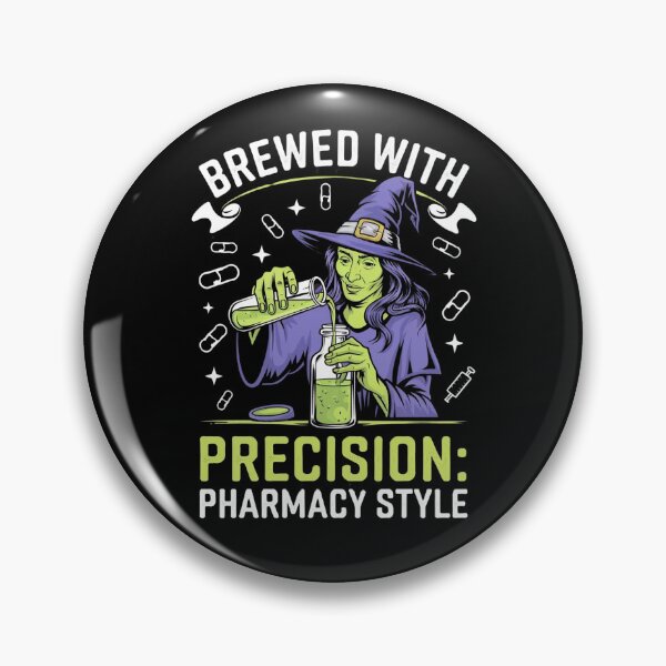Item preview, Brewed With Precision Pharmacy Style Pharmacy Halloween Funny Gifts for Pharmacists designed and sold by KedzikDesigns.