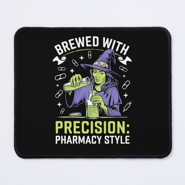 Item preview, Brewed With Precision Pharmacy Style Pharmacy Halloween Funny Gifts for Pharmacists designed and sold by KedzikDesigns.