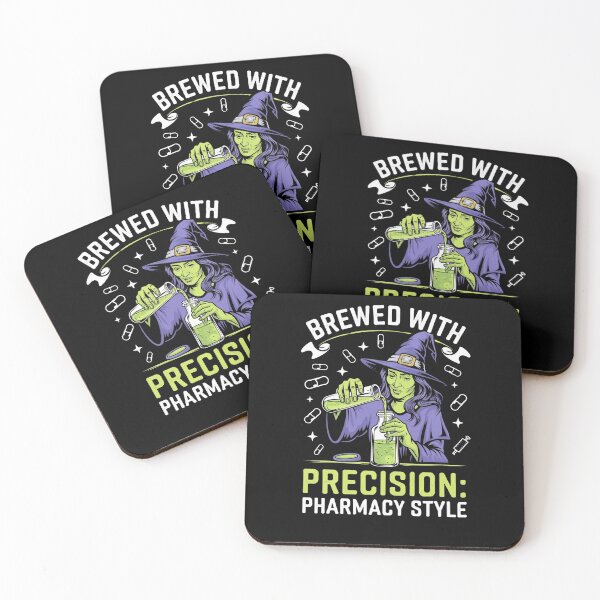 Item preview, Brewed With Precision Pharmacy Style Pharmacy Halloween Funny Gifts for Pharmacists designed and sold by KedzikDesigns.