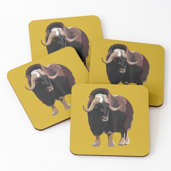 Item preview, M is for Muskox, Muskox – Powerful Arctic Herbivore Wildlife Illustration designed and sold by PrettylittlepastelUk.