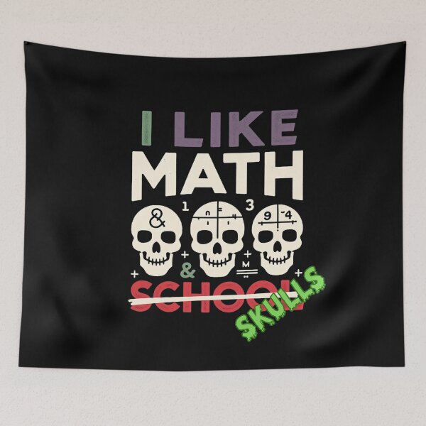Item preview, Halloween Math - I Like Math & Skulls designed and sold by GRABAPSHOP.