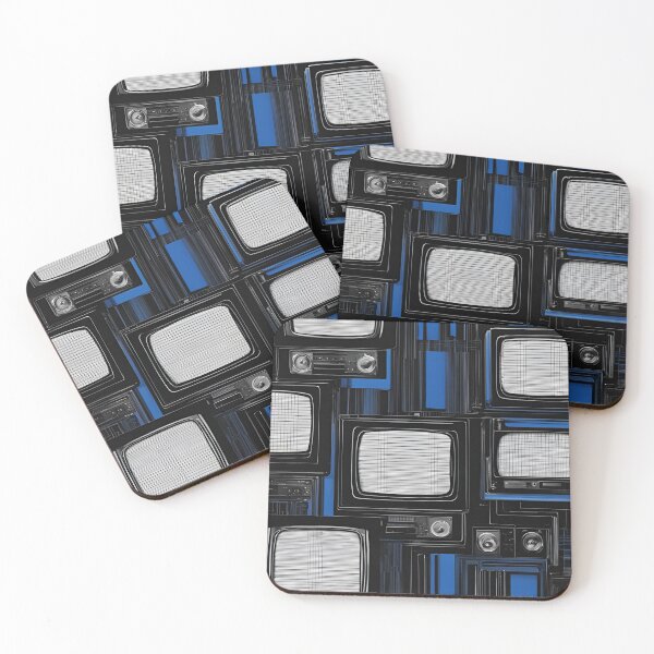 Item preview, Blue Static TV Screen Pattern designed and sold by Have Mercy.