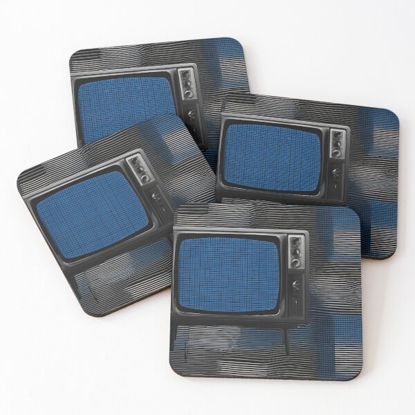 Item preview, Blue Static TV Screen Pattern designed and sold by Have Mercy.