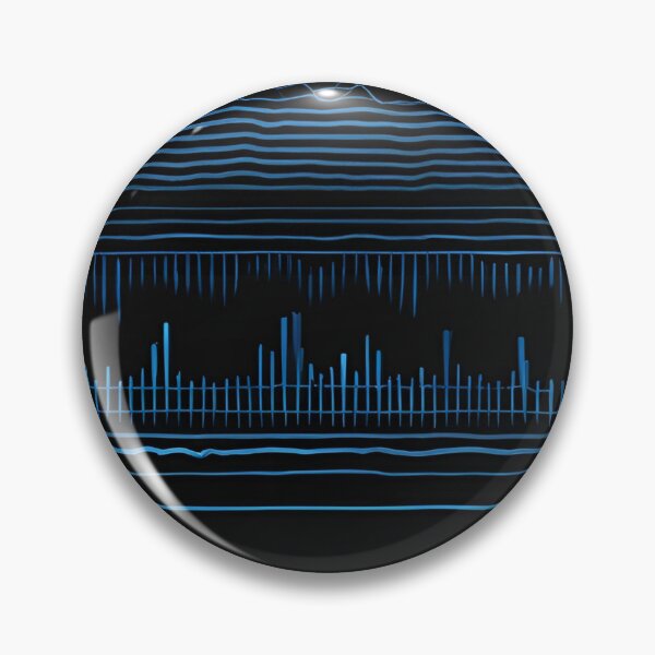 Item preview, Electric Blue Sound Waveforms designed and sold by Have Mercy.