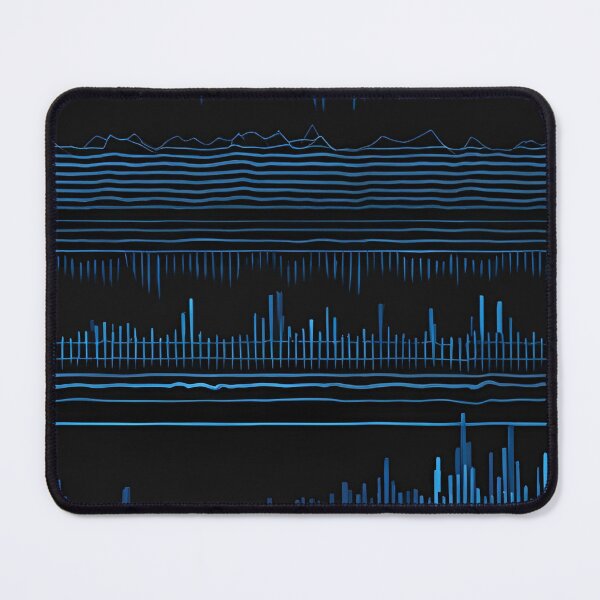 Item preview, Electric Blue Sound Waveforms designed and sold by Have Mercy.