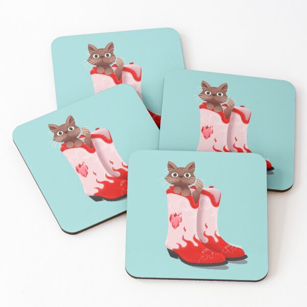 Item preview, Cat in Cowboy Boots designed and sold by Ludmila Vago.