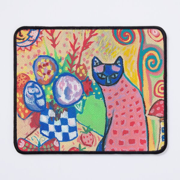 Item preview, Kitty and Floral Vase designed and sold by Magicpoodleland.