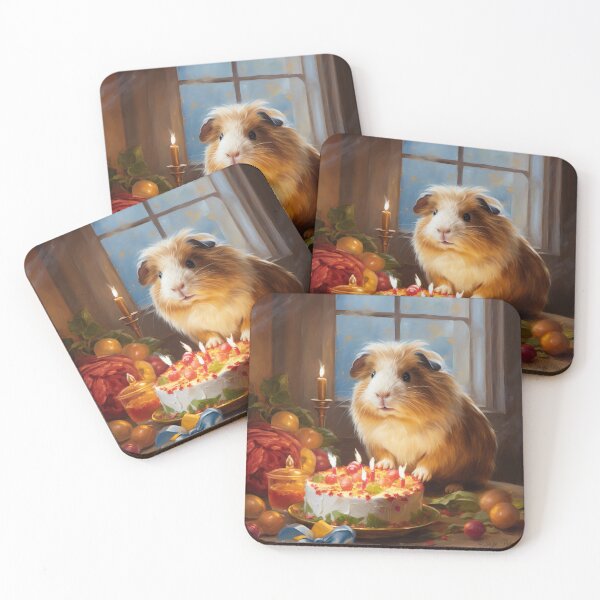 Item preview, Guinea Pig Birthday Crad: Butterscotch's Birthday designed and sold by Suzie Palmer.