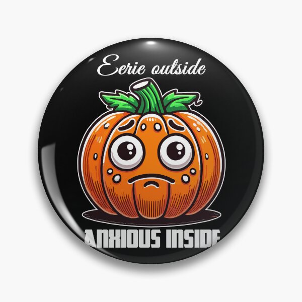 Item preview, Anxious Pumpkin - Eerie outside, anxious inside designed and sold by MaateoDesign.