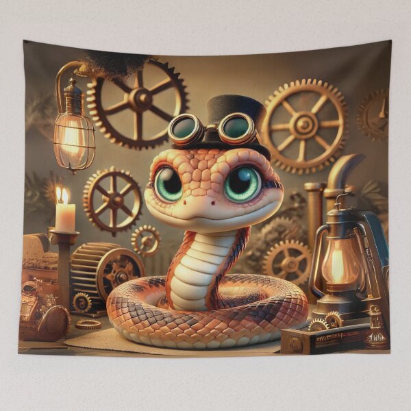 Item preview, Steampunk Dragon Snake designed and sold by Sillytoe.