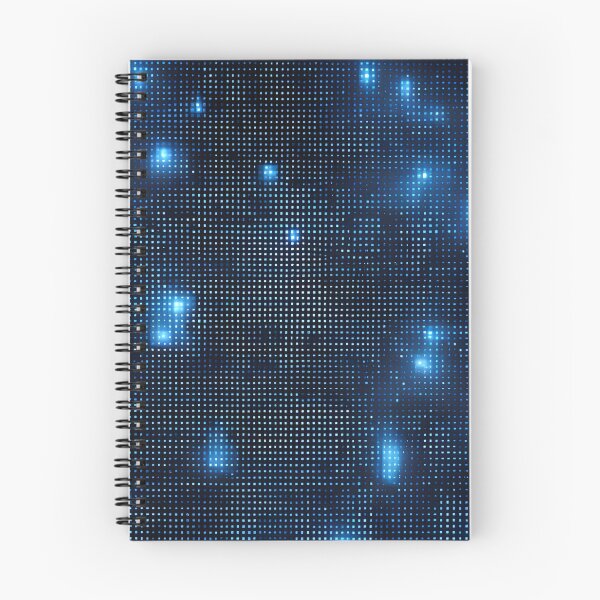 Item preview, Blue LED Grid Pattern on Black designed and sold by Have Mercy.