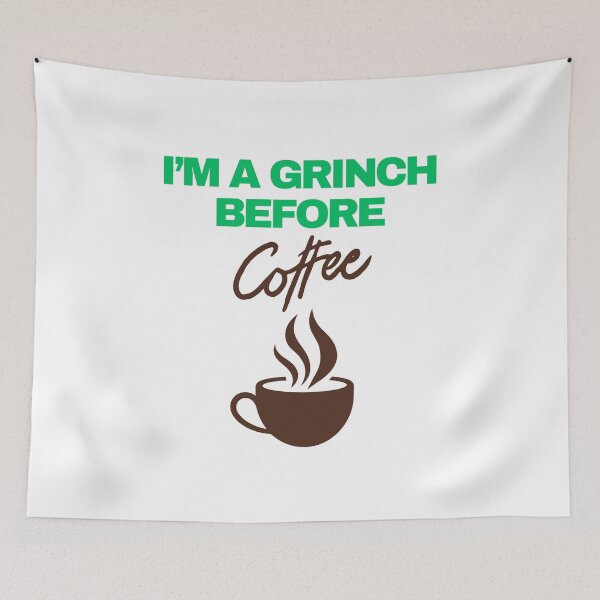 Item preview, Love coffe. Coffee time. I'm a grinch before coffee.  designed and sold by Lunarmenta.