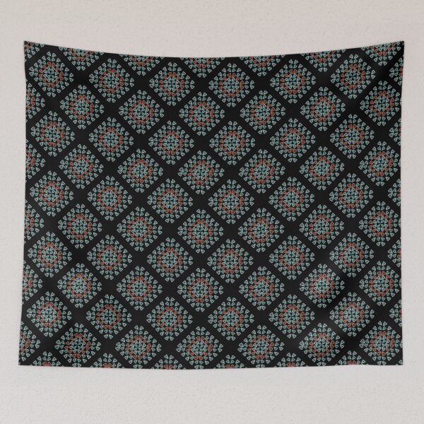 Item preview, Crochet Granny Squares Print. Repeating Tile Pattern designed and sold by gloriamelrose.