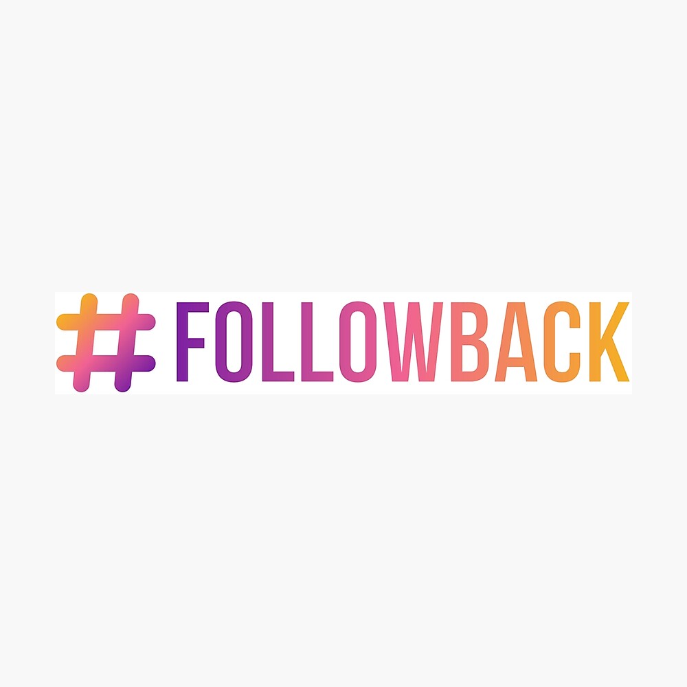 Followback Poster by banditoclothing | Redbubble