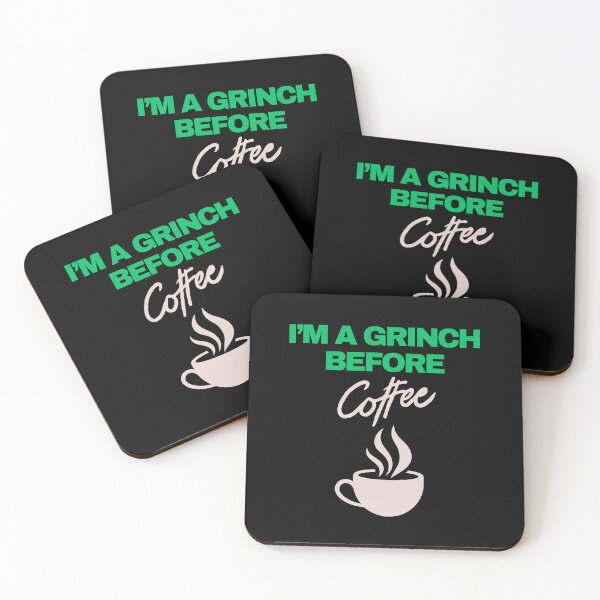 Item preview, Love coffe. Coffee time. I'm a grinch before coffee.  designed and sold by Lunarmenta.