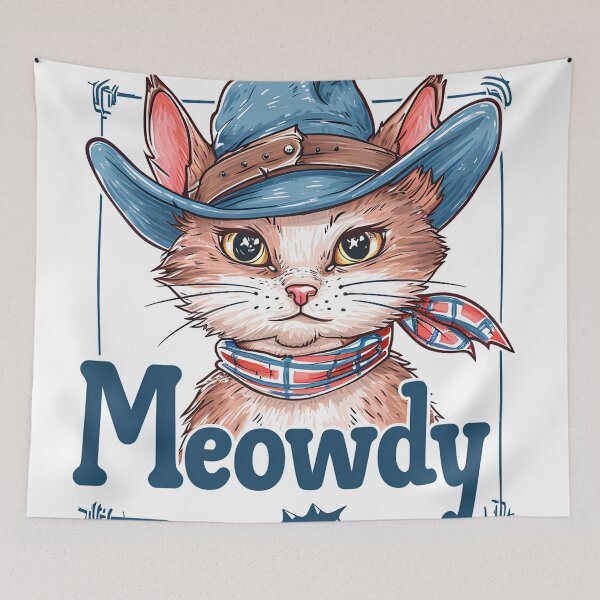 Artikelvorschau, Meowdy Cowboy entworfen und verkauft von GoverArt.