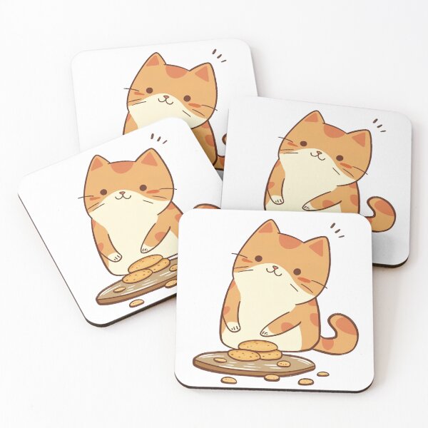 Item preview, Cute Cat Eating Cookies  designed and sold by GoverArt.
