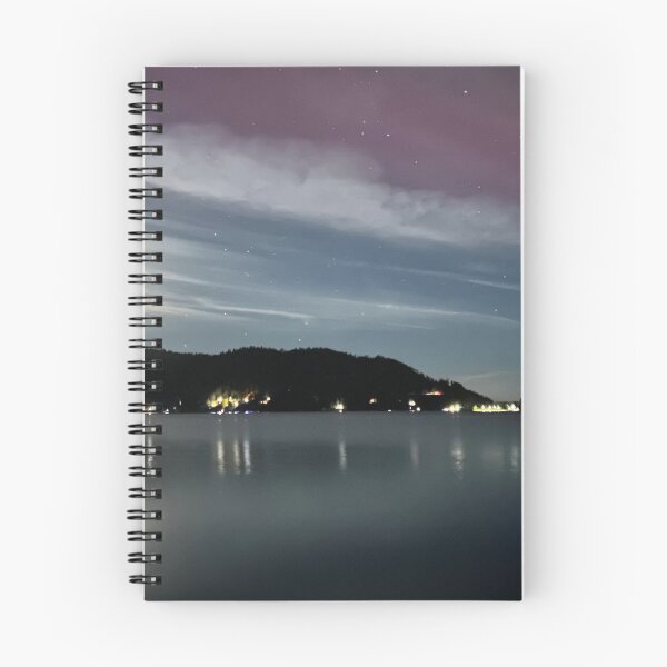 Item preview, Auroras boreales en el lago de los ciervos designed and sold by kmwcreative.