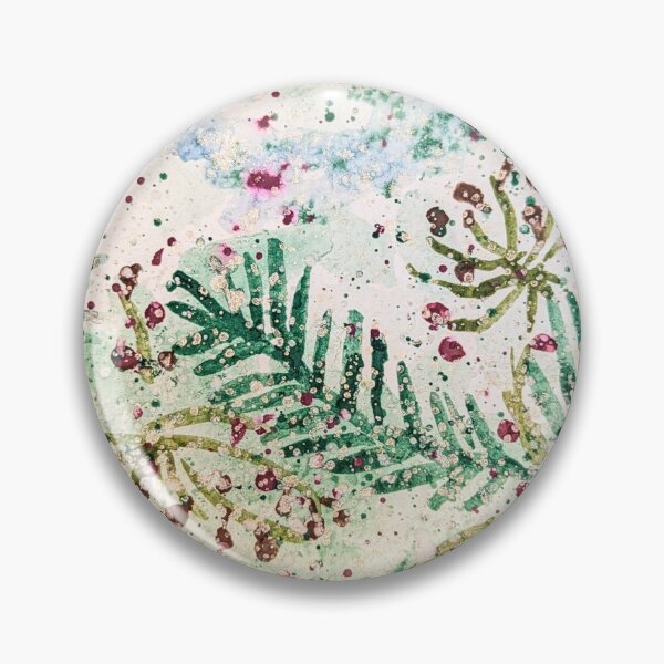 Item preview, Pine Branches in Winter Green  designed and sold by CarolNArt.