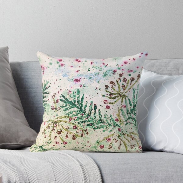 Item preview, Pine Branches in Winter Green  designed and sold by CarolNArt.