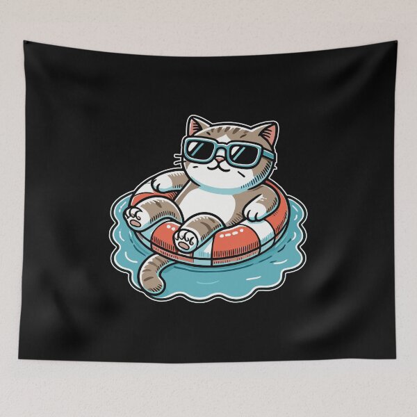Item preview, Swimmer Cat designed and sold by MaateoDesign.
