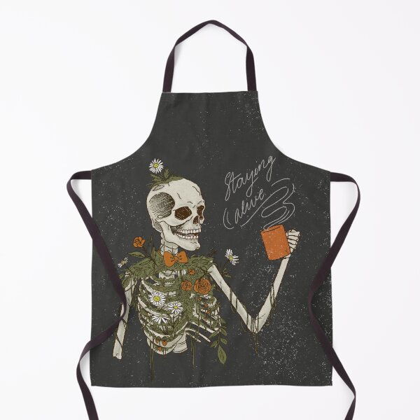 Item preview, Vintage skeleton drinking coffee and staying alive designed and sold by Floral patterns and cute characters.