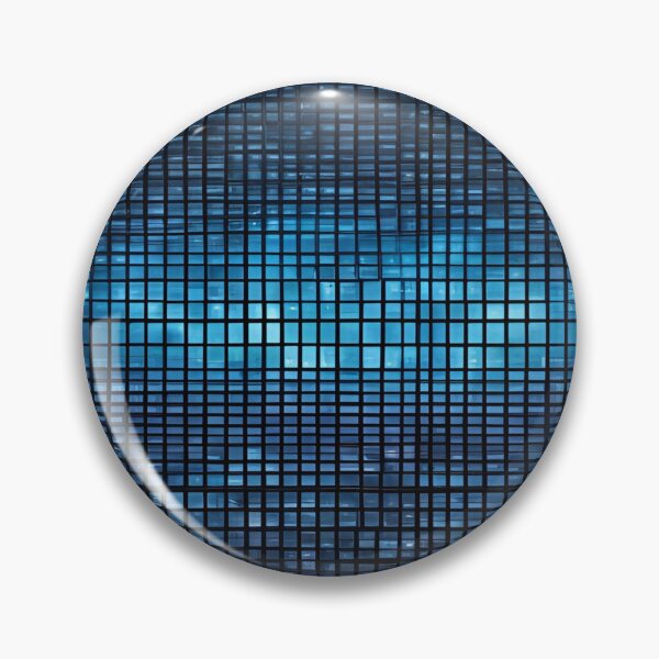 Artikelvorschau, Blaues LED-Gittermuster auf Schwarz entworfen und verkauft von Have Mercy.
