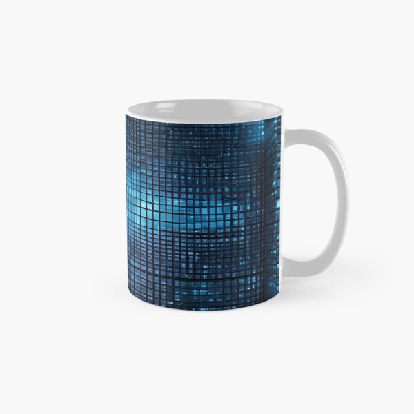 Item preview, Blue LED Grid Pattern on Black designed and sold by Have Mercy.