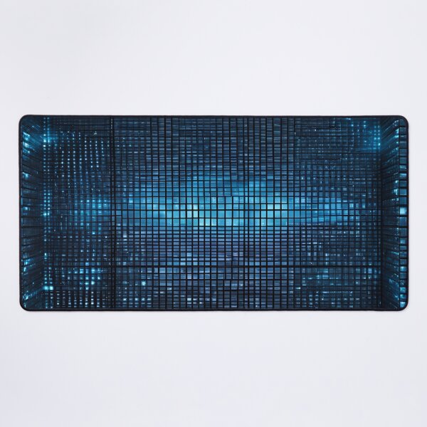 Item preview, Blue LED Grid Pattern on Black designed and sold by Have Mercy.