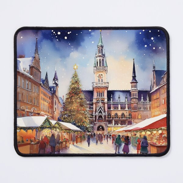 Item preview, Christmas in Munich Marienplatz Germany designed and sold by Magnolia Valley Art.