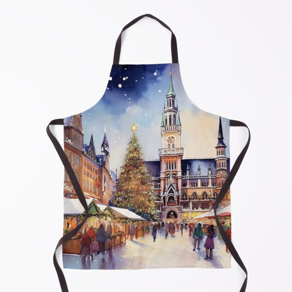 Item preview, Christmas in Munich Marienplatz Germany designed and sold by Magnolia Valley Art.