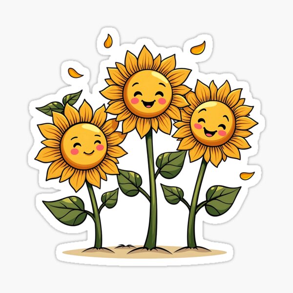 Item preview, Smiling Sunflower Trio designed and sold by Get-better-now.