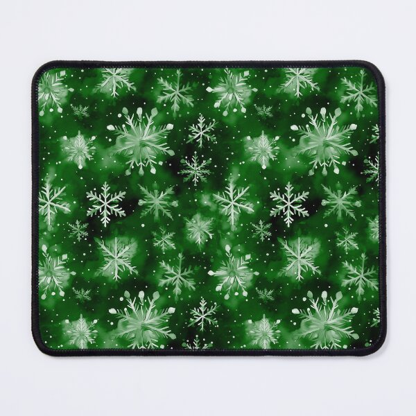 Item preview, Large Snowflakes on Christmas Green designed and sold by Darcy777.