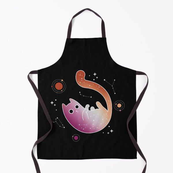 Item preview, Lesbian Cat Space Galaxy LGBT Gay Pride Flag designed and sold by Clara Hollins.