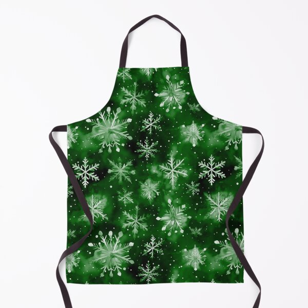 Item preview, Large Snowflakes on Christmas Green designed and sold by Darcy777.