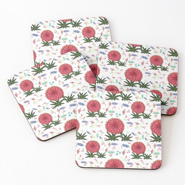 Item preview, Common Zinnia Floral Pattern designed and sold by ShwethaSSK.