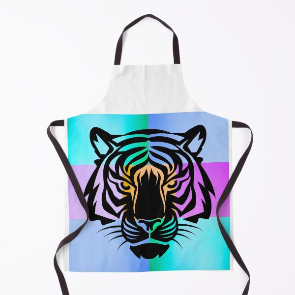 Item preview, Striking Tiger Pop Art Silhouette on Vibrant Color Gradient Panels designed and sold by Fredster1966.