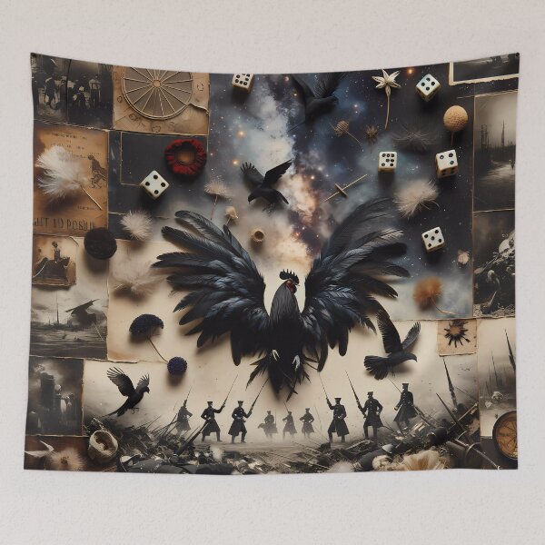Item preview, Cosmic Rooster Collage designed and sold by FNORD-10111.