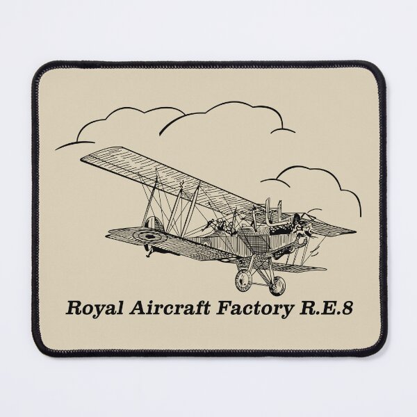 Item preview, Royal Aircraft Factory R.E.8 British Biplane Bomber Aircraft Flying Clouds designed and sold by MilitaryMart.