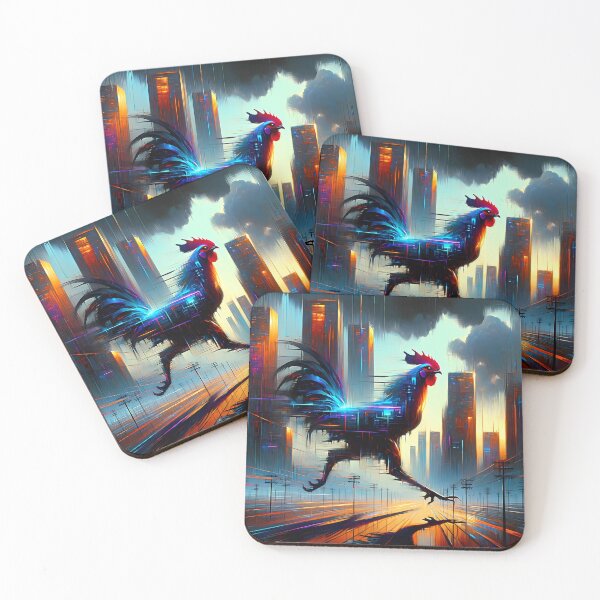Item preview, Cyberpunk Rooster Uprising designed and sold by FNORD-10111.