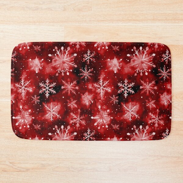 Item preview, Large Snowflakes on Christmas Red designed and sold by Darcy777.