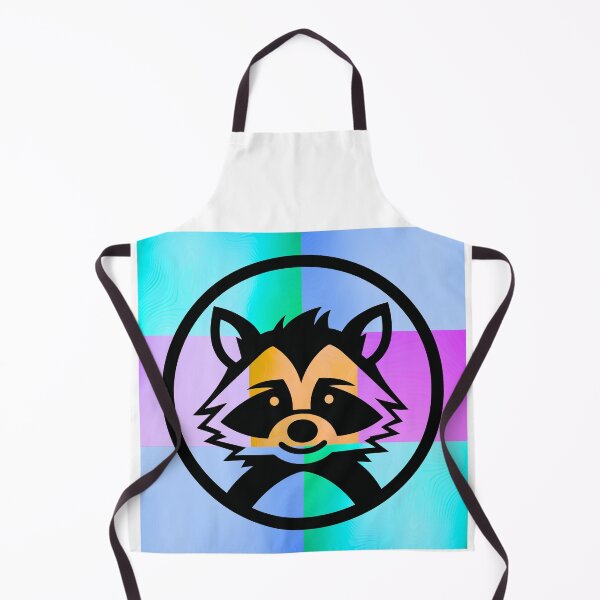 Item preview, Vibrant Pop Art Raccoon Silhouette on Colorful Gradient Panels designed and sold by Fredster1966.