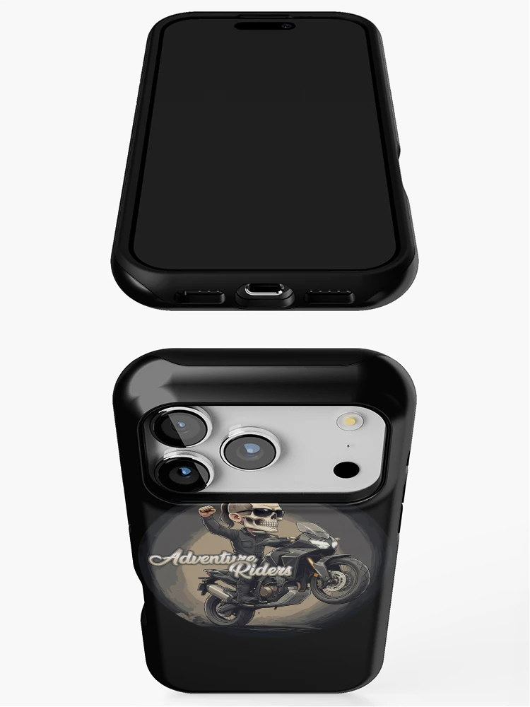 Thumbnail 3 of 4, iPhone Case, Adventure Riders Skull Rider designed and sold by edgecreative.