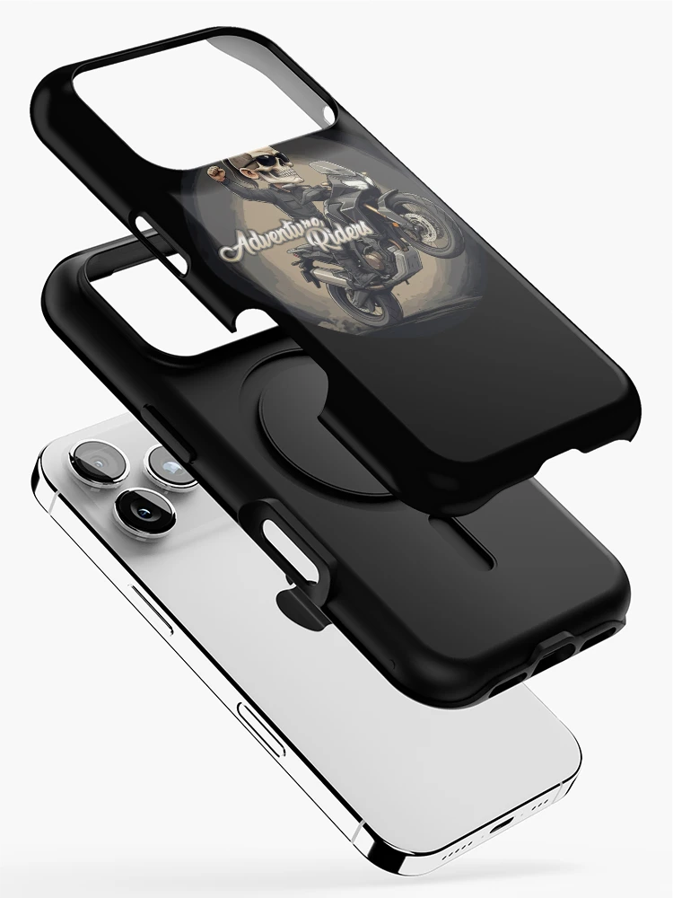 Thumbnail 2 of 4, iPhone Case, Adventure Riders Skull Rider designed and sold by edgecreative.