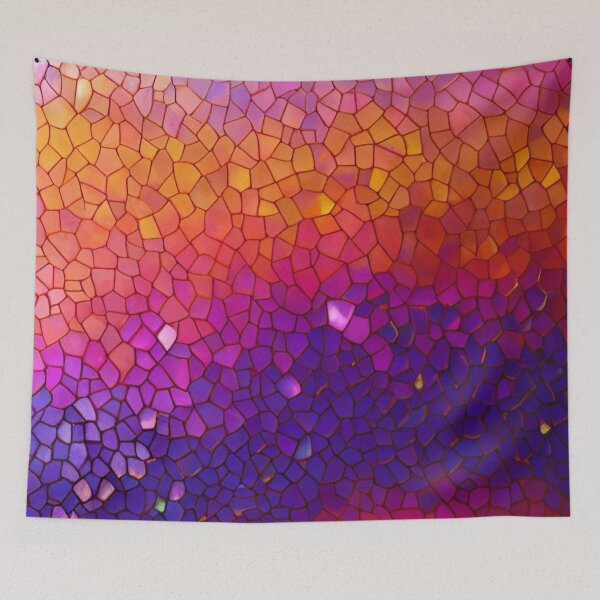 Aperçu de l'œuvre Mosaïque de jolies couleurs créée et vendue par BubbleGalaxy.